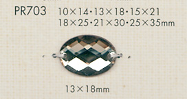 PR703 Bottone Con Taglio A Diamante[Pulsante] DAIYA BUTTON