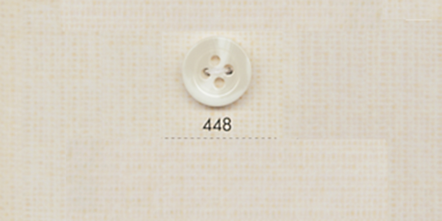 448 BOTTONI DAIYA Bottone In Poliestere A 4 Fori Simile Al Bufalo (Bianco)[Pulsante] DAIYA BUTTON