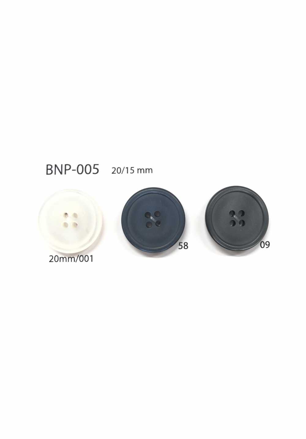 BNP-005 Bottone A 4 Fori In Biopoliestere[Pulsante] IRIS