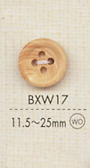 BXW17 Bottone A 4 Fori In Legno Di Materiale Naturale[Pulsante] DAIYA BUTTON