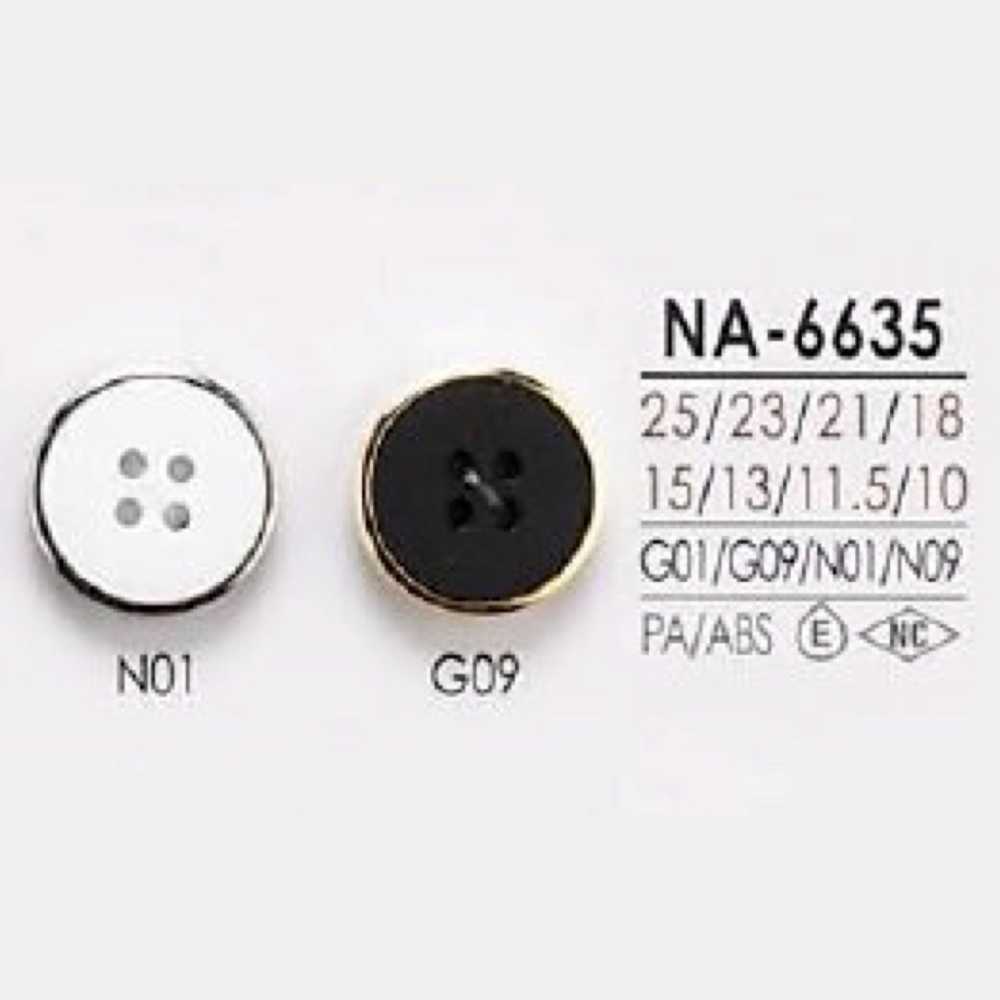 NA6635 Bottone A 4 Fori In Resina Di Nylon/resina ABS[Pulsante] IRIS
