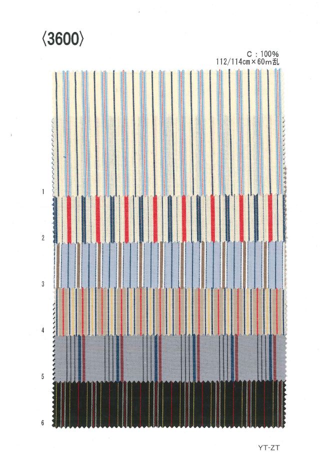 3600 Riga Tinta In Filo[Tessile / Tessuto] Ueyama Textile