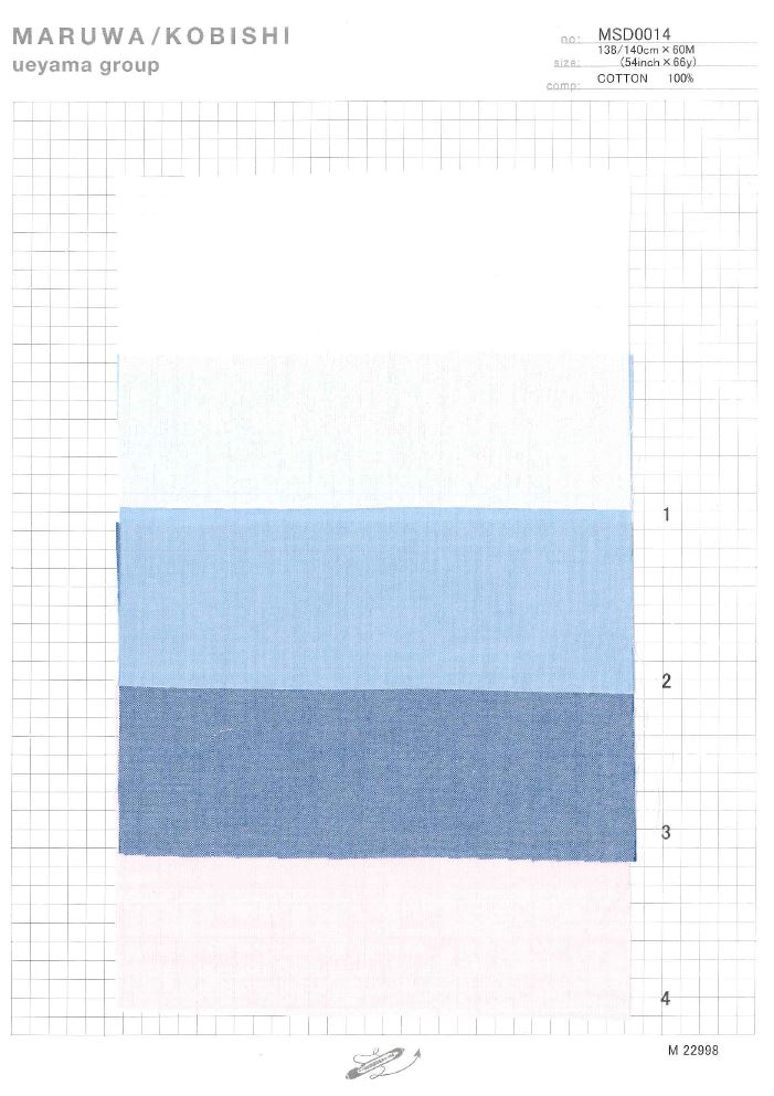 MSD0014 Oxford Pinpoint Natural Stretch[Tessile / Tessuto] Ueyama Textile