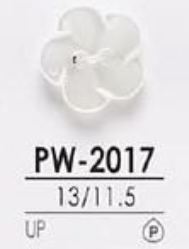 PW2017 Foro Frontale In Resina Poliestere 2 Fori, Bottone Lucido[Pulsante] IRIS