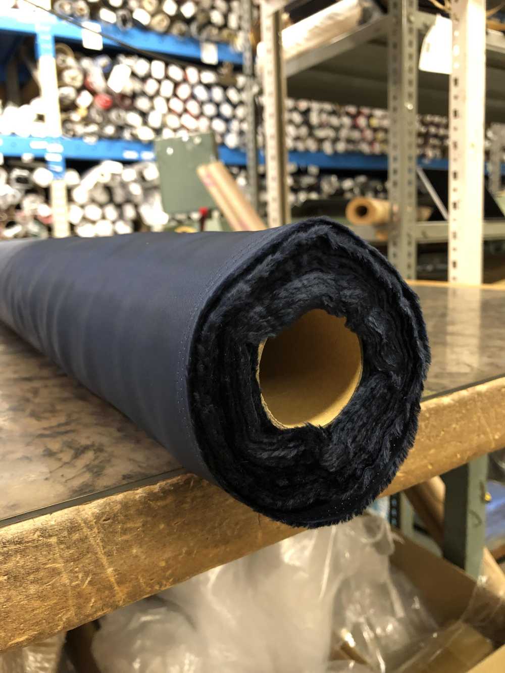 AK4340 100% Cupro Larghezza Ampia, Blu Navy Senza Motivo[Liner] Asahi KASEI