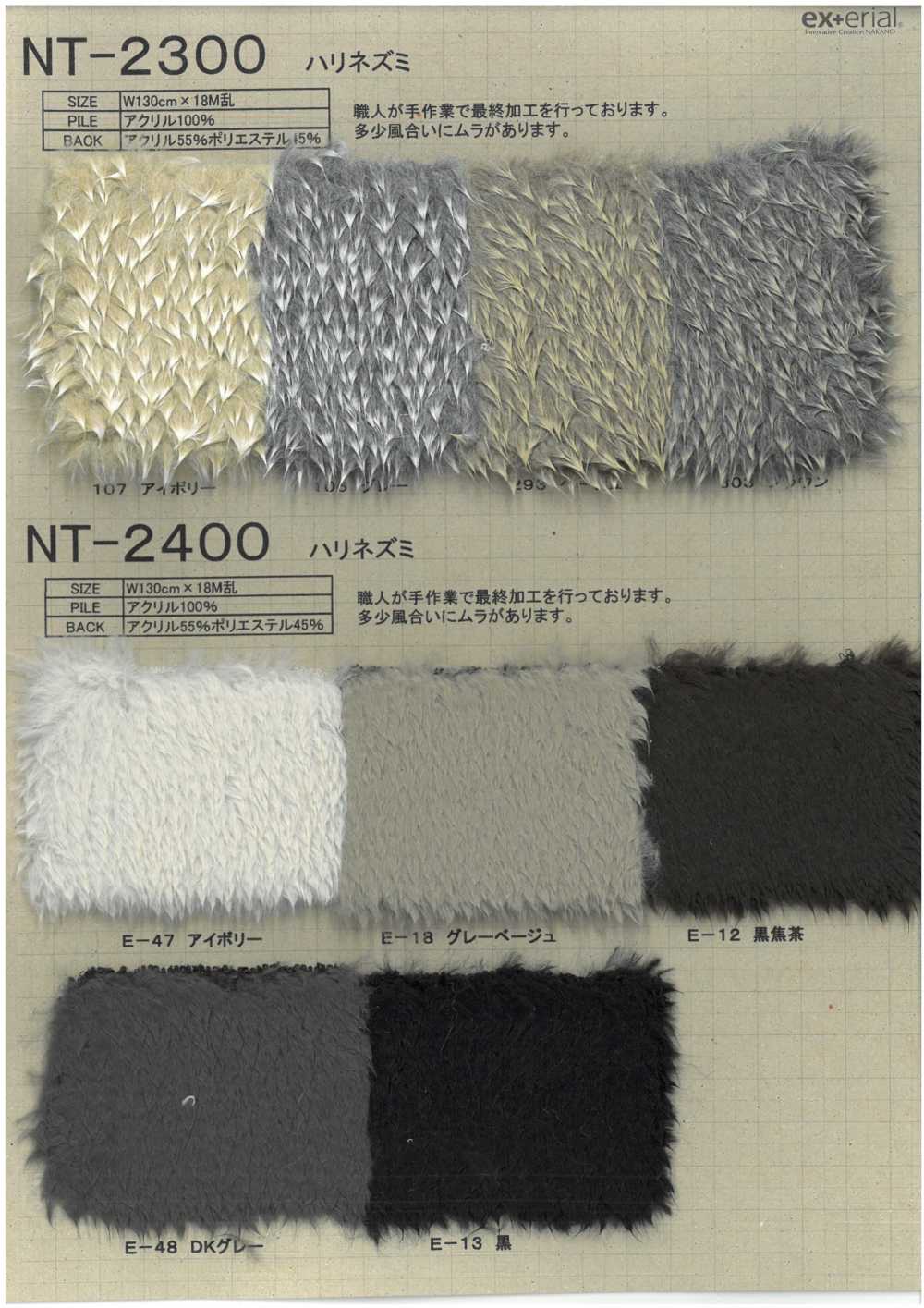 NT-2300 Pelliccia Artigianale [Riccio][Tessile / Tessuto] Industria Delle Magliette A Nakano