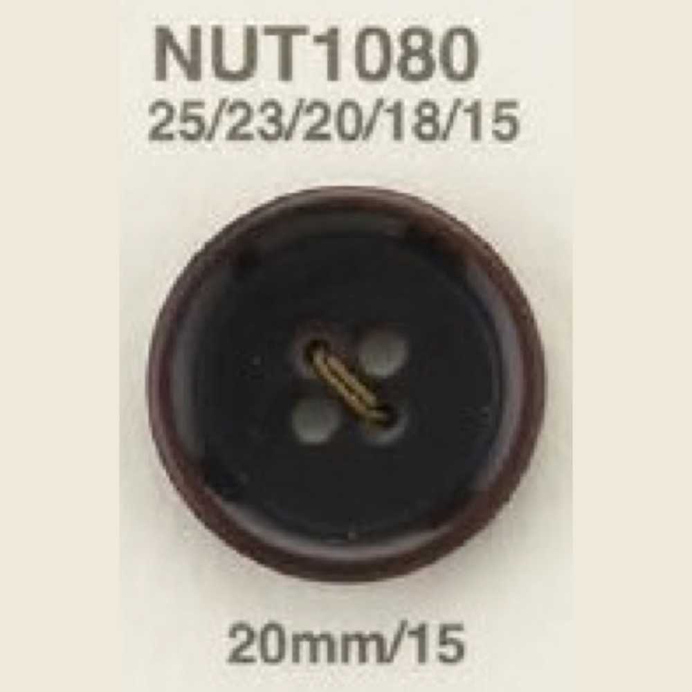 NUT1080 Bottone A 4 Fori Realizzato In Dado[Pulsante] IRIS