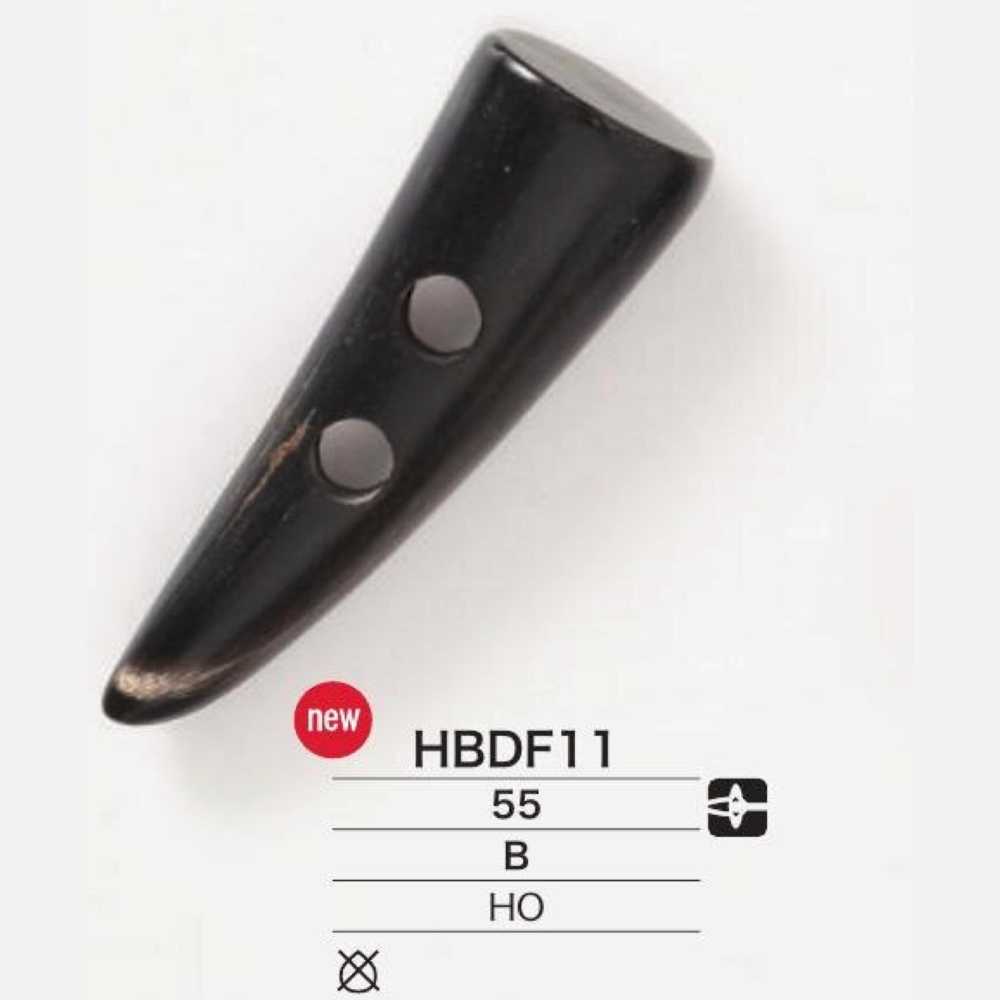 HBDF11 Bottone Da Borsone In Vero Corno Di Bufalo[Pulsante] IRIS