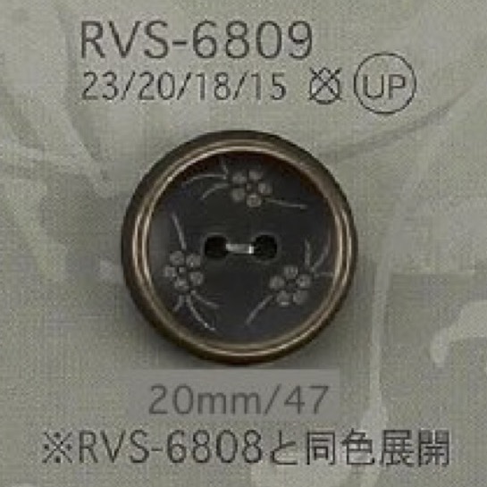 RVS6809 Bottone A Due Fori In Resina Poliestere[Pulsante] IRIS