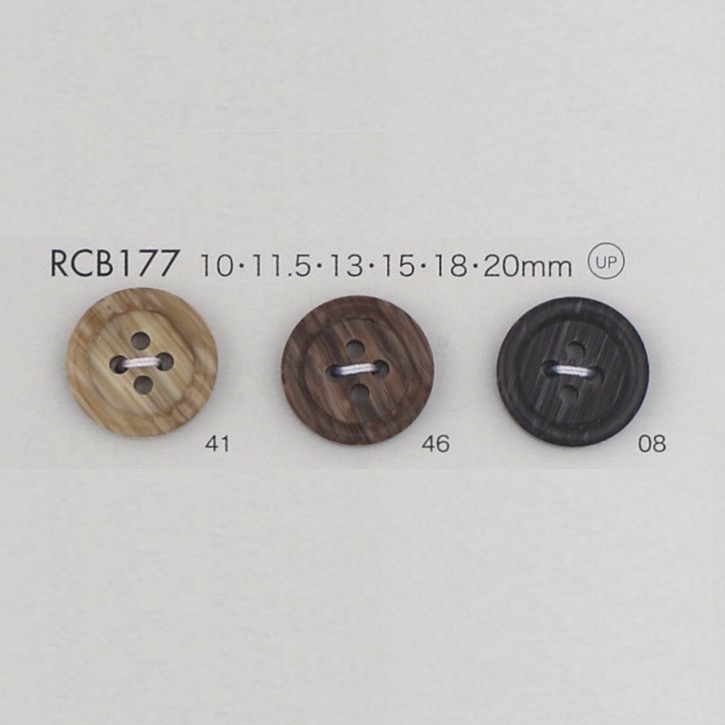 RCB177 Bottone A 4 Fori Bordato In Resina Poliestere[Pulsante] DAIYA BUTTON