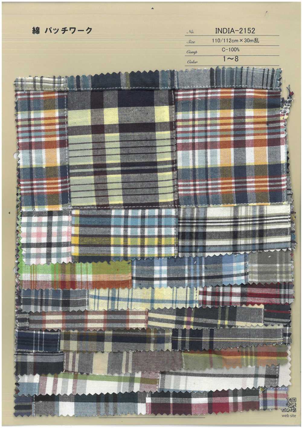 INDIA-2152 Patchwork Di Cotone[Tessile / Tessuto] ARINOBE CO., LTD.