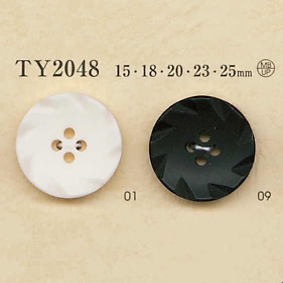 TY2048 Bottone In Resina Poliestere/ottone A 4 Fori[Pulsante] DAIYA BUTTON