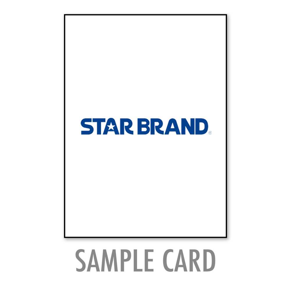 STARBRAND-SAMPLE2 Scheda Campione STAR BRAND