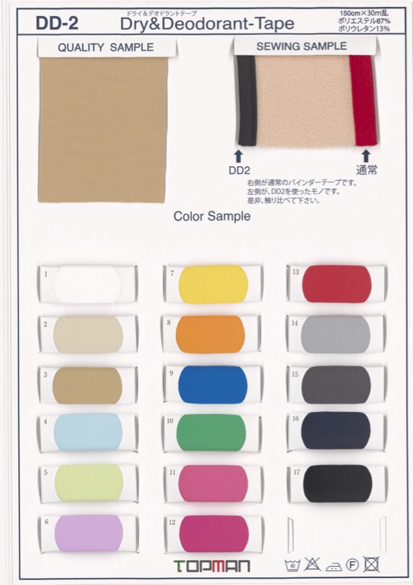 DD-2-ST Nastro Dritto Asciutto E Deodorante[Cavo A Nastro] Industrie Topman