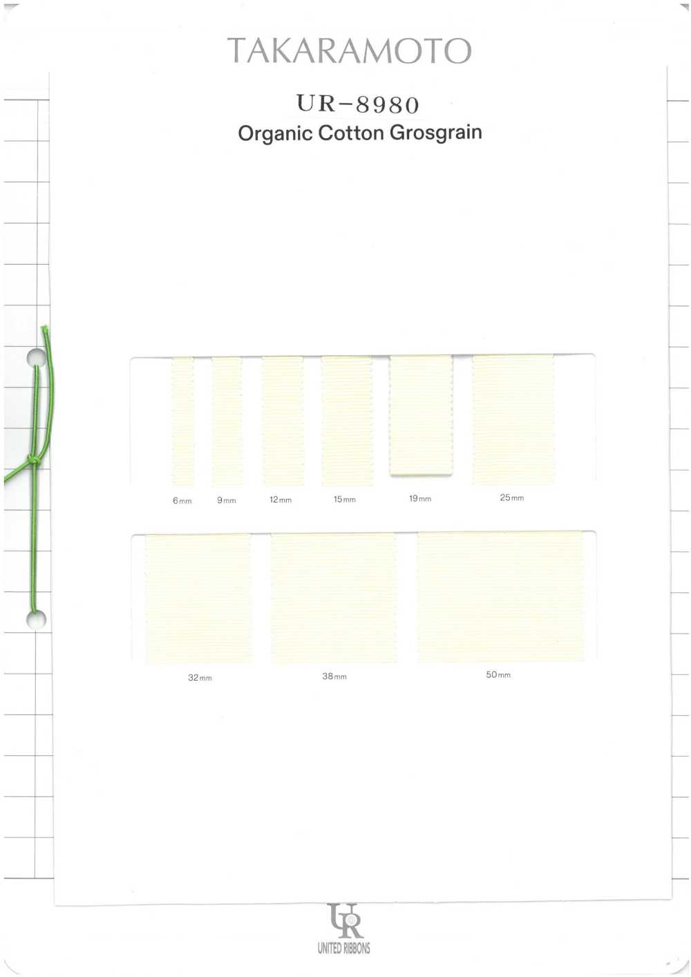 UR-8980-SAMPLE Scheda Campione UR-8980 UNITED RIBBONS