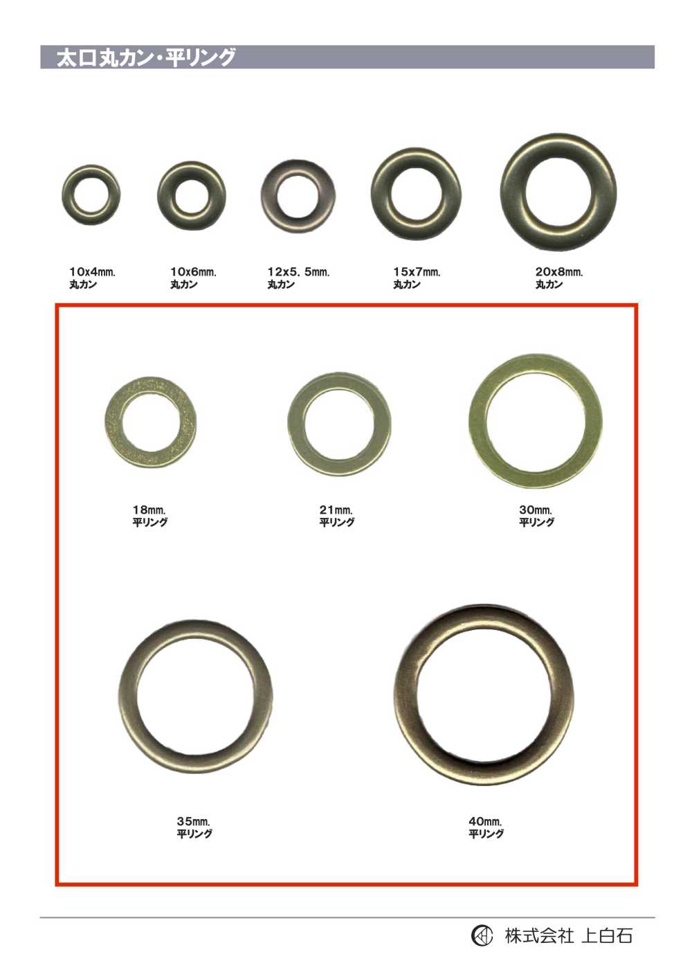 RING-3 Anello Piatto[Fibbie E Anello] Kamishiraishi