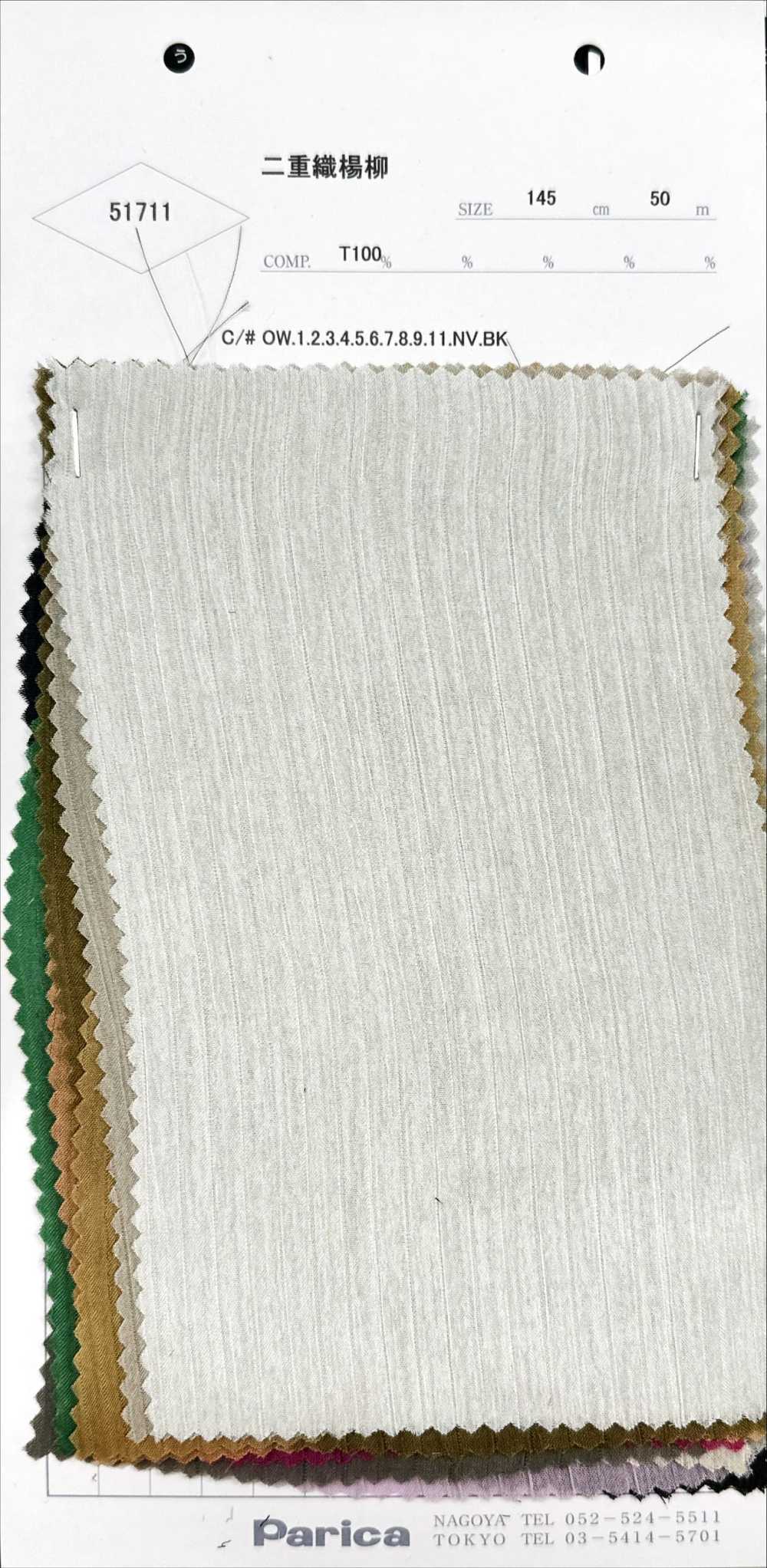 51711 Yoryu A Doppio Tessuto (Crepe Rugoso)[Tessile / Tessuto] Parika