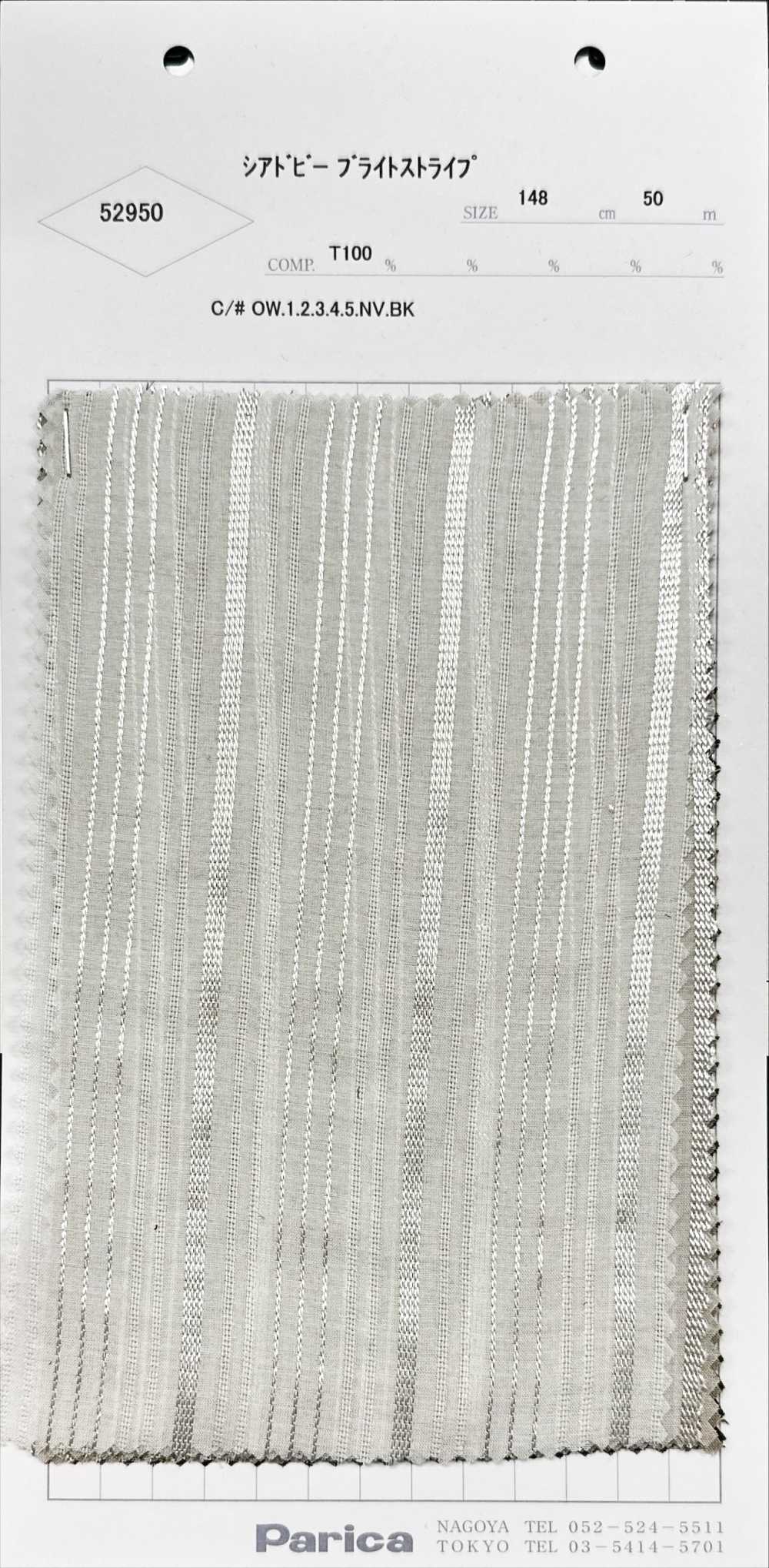 52950 Striscia Brillante Rasata Dobby[Tessile / Tessuto] Parika