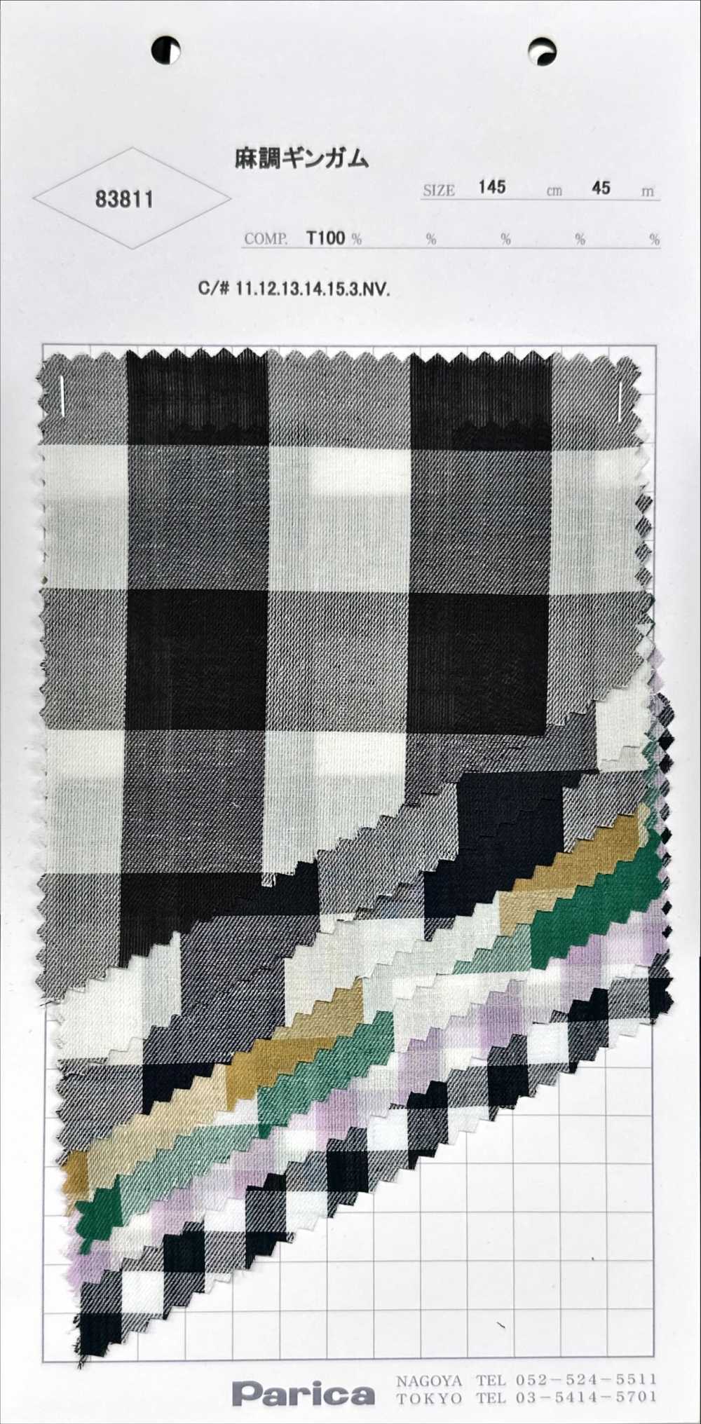83811 Lino Gingham[Tessile / Tessuto] Parika
