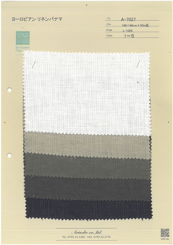 A-7027 Lino Europeo Panama[Tessile / Tessuto] ARINOBE