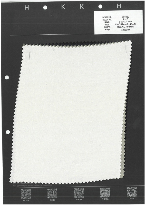 MJ-800 Rayon Cupro Seta[Tessile / Tessuto] HOKKOH