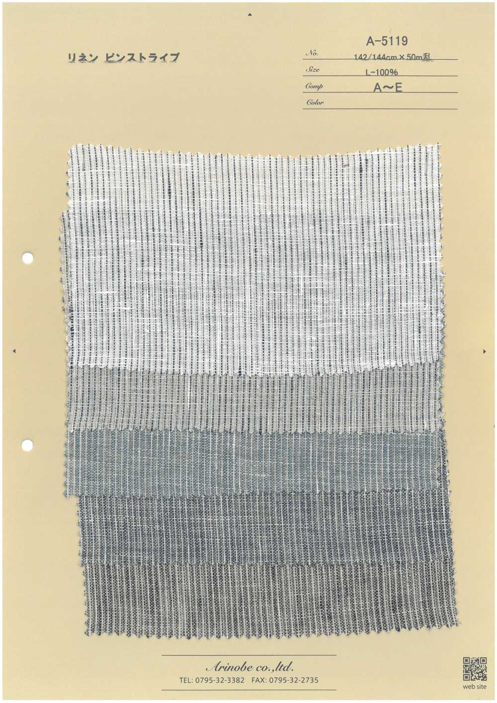 A-5119 Lino Gessato[Tessile / Tessuto] ARINOBE