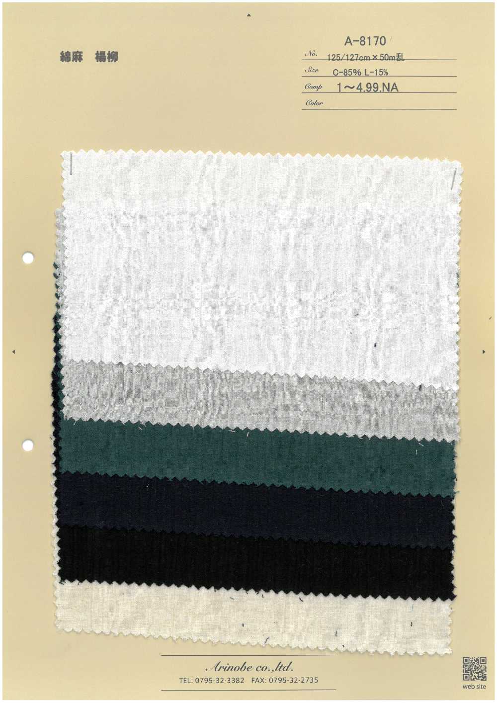 A-8170 Yoryu Di Lino (Crepe Stropicciato)[Tessile / Tessuto] ARINOBE