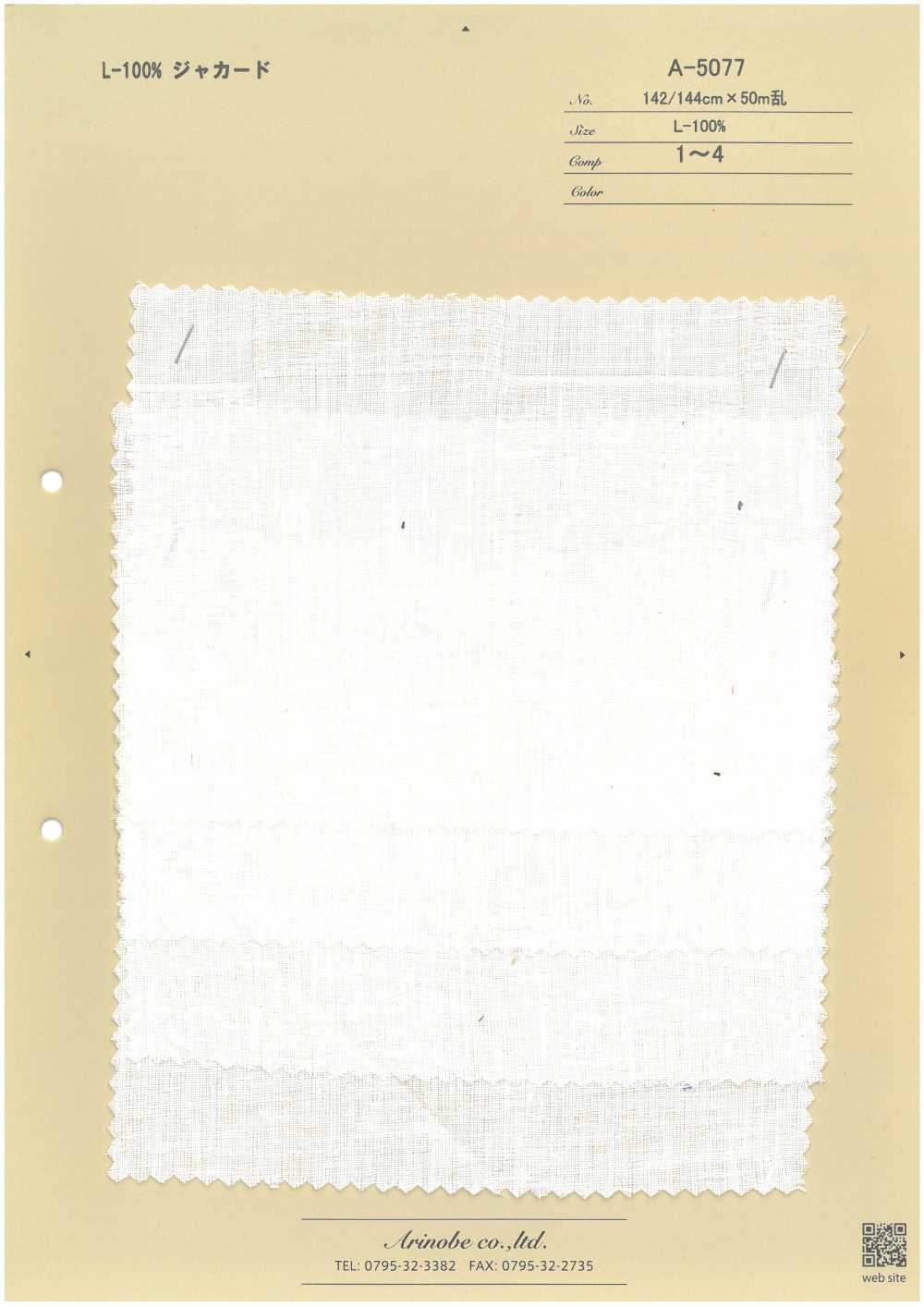 A-5077 L-100% Jacquard[Tessile / Tessuto] ARINOBE