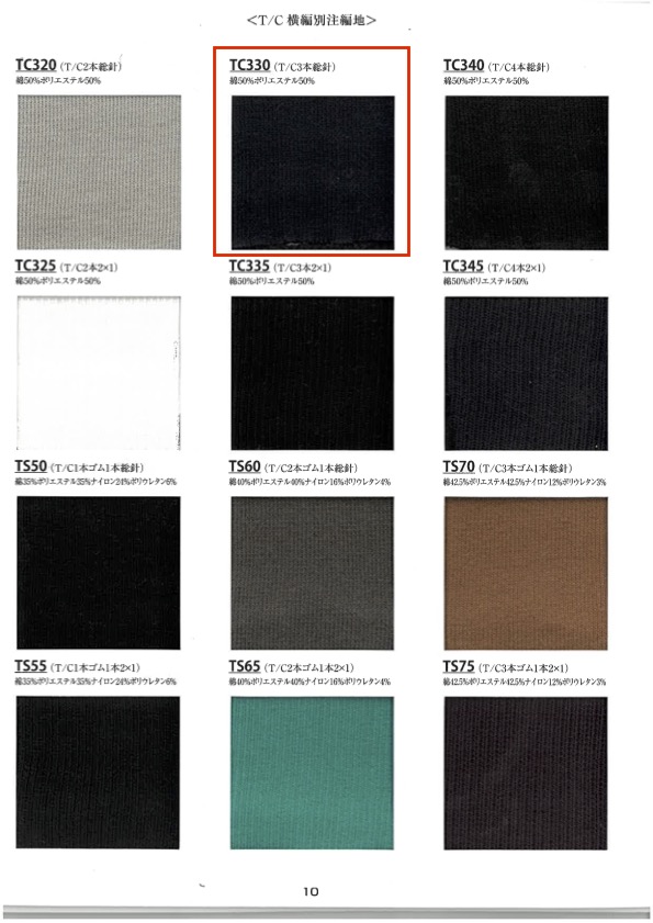 TC330 Maglia A Coste T/C 3 Ferri Totali 60 Cm Di Larghezza TAKENAKA CORPORATION