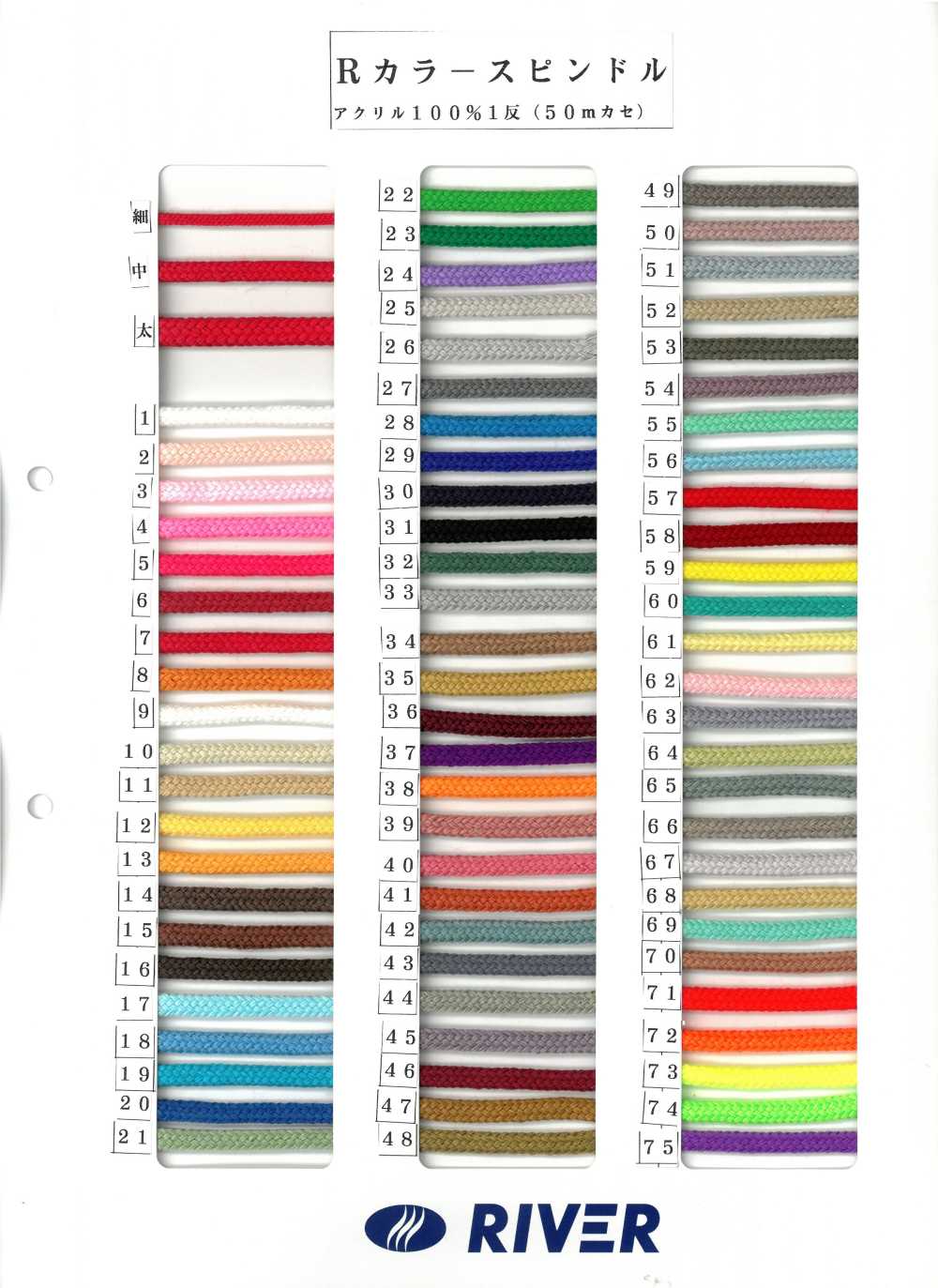 R-CLS Mandrino Colorato R[Cavo A Nastro] RIVER
