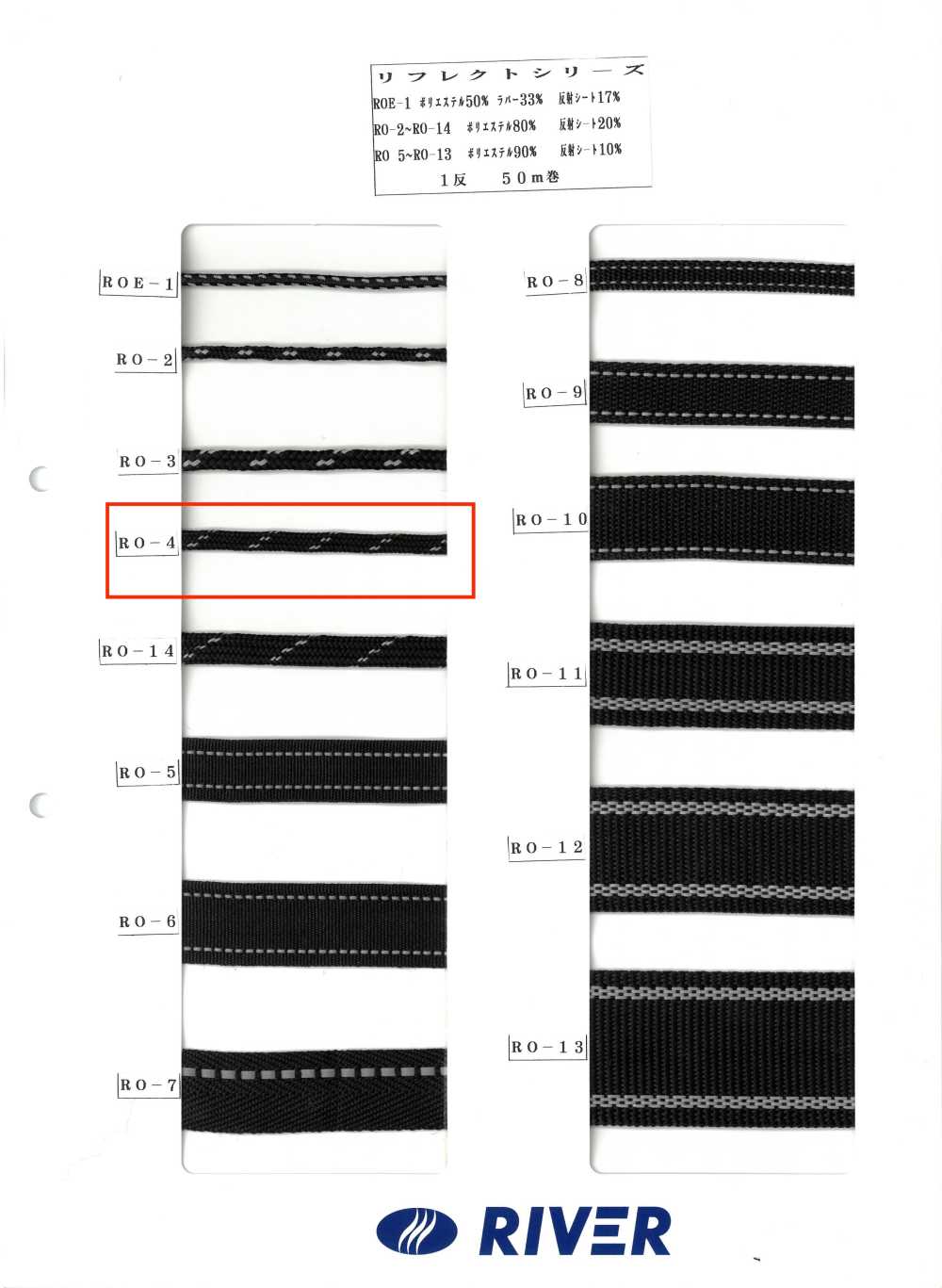 RO-4 Serie Reflect[Cavo A Nastro] RIVER
