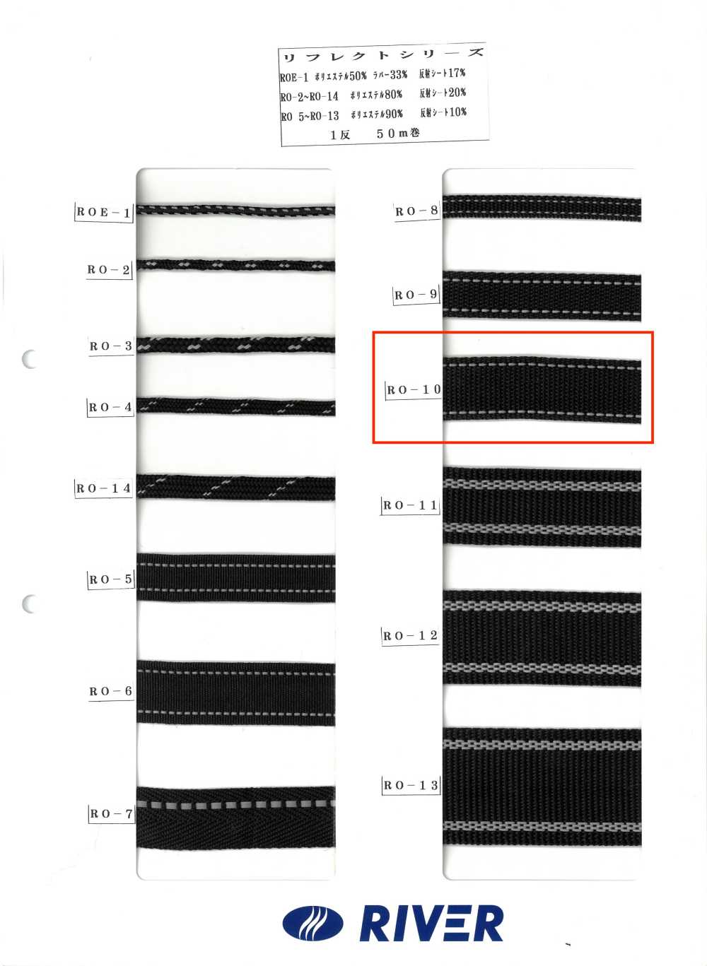 RO-10 Serie Reflect[Cavo A Nastro] RIVER
