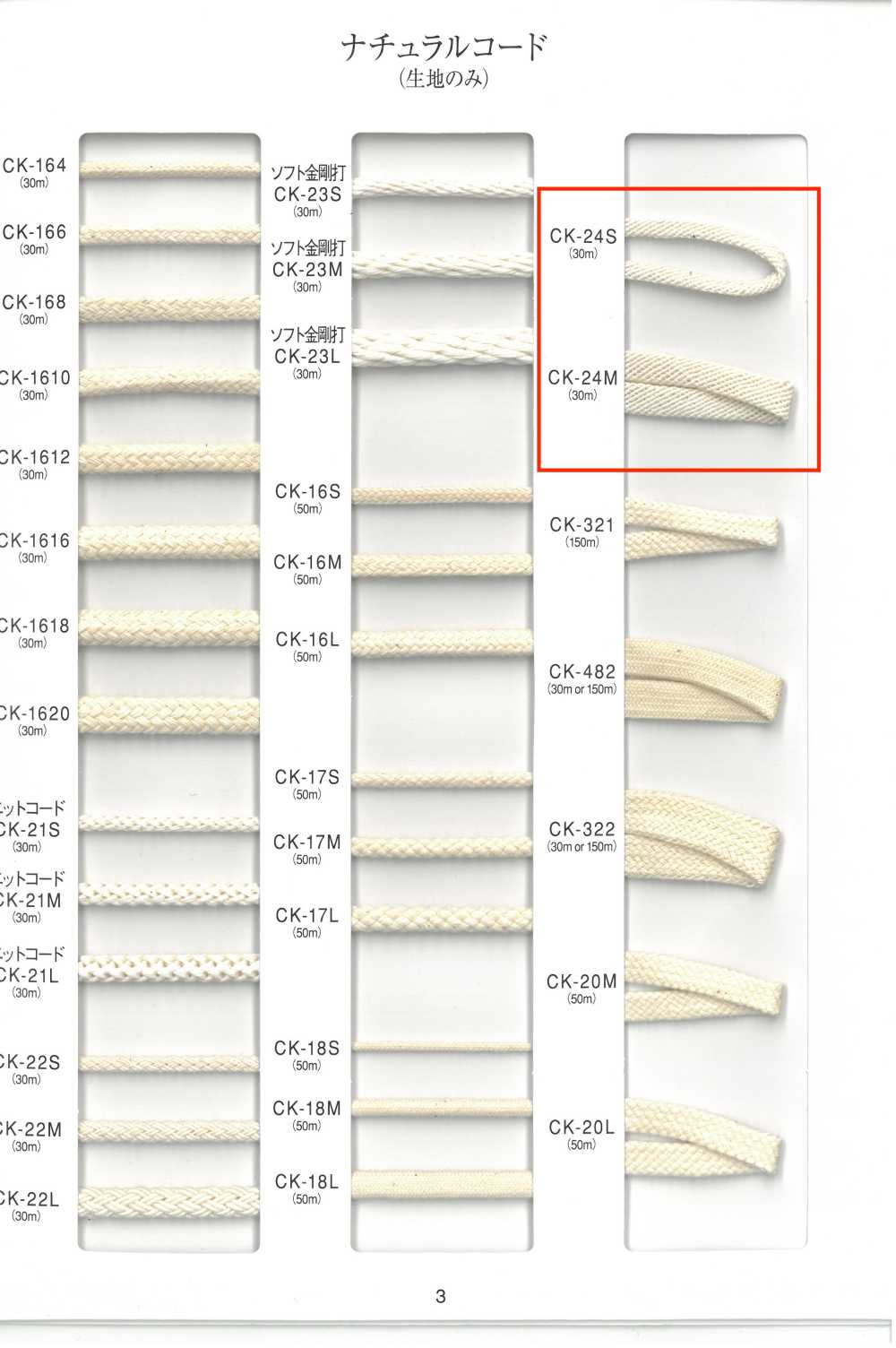 CK-24 Cordone Naturale[Cavo A Nastro] RIVER