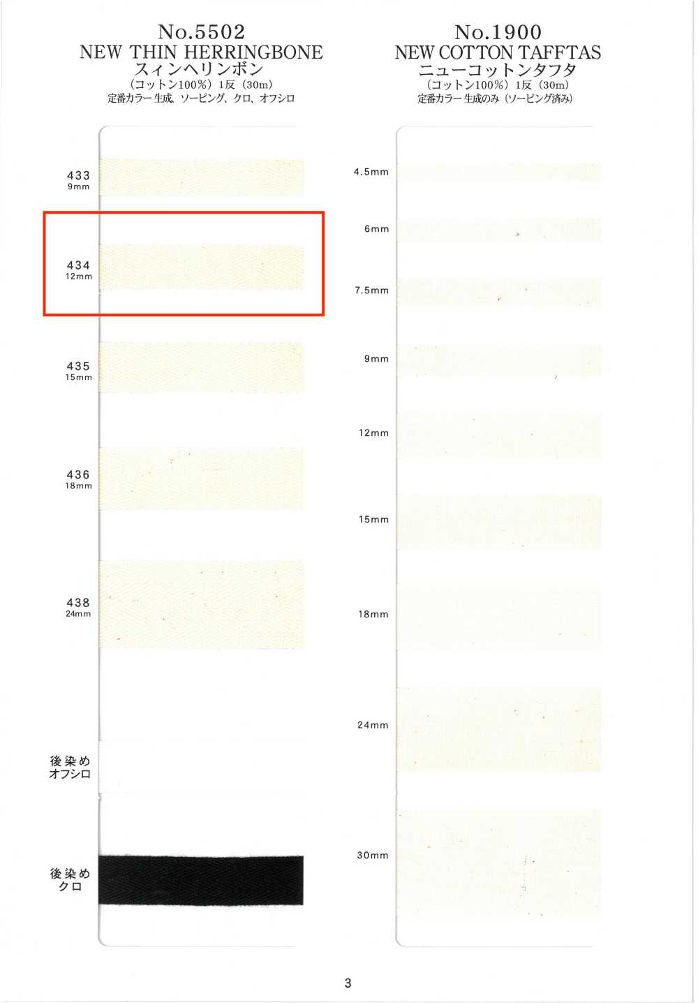 NO5502-434 Spina Di Pesce Sottile[Cavo A Nastro] RIVER