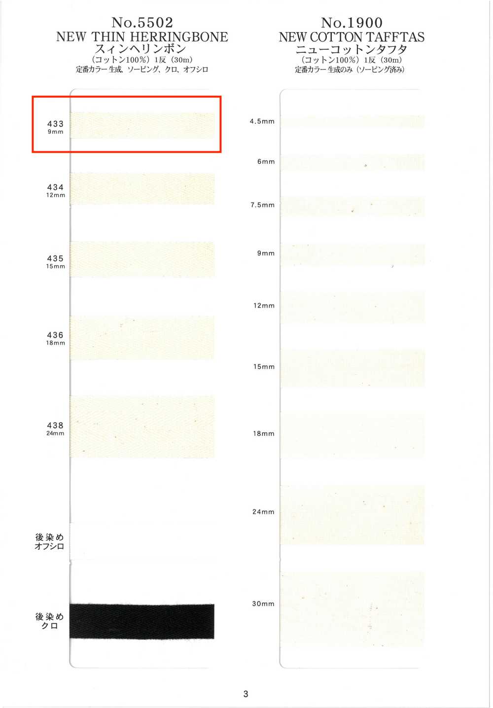 NO5502-433 Spina Di Pesce Sottile[Cavo A Nastro] RIVER