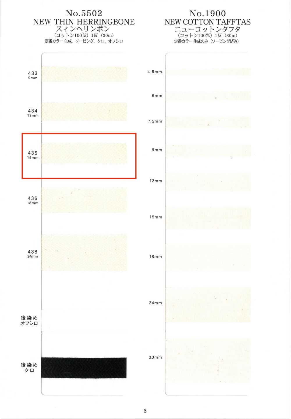 NO5502-435 Spina Di Pesce Sottile[Cavo A Nastro] RIVER