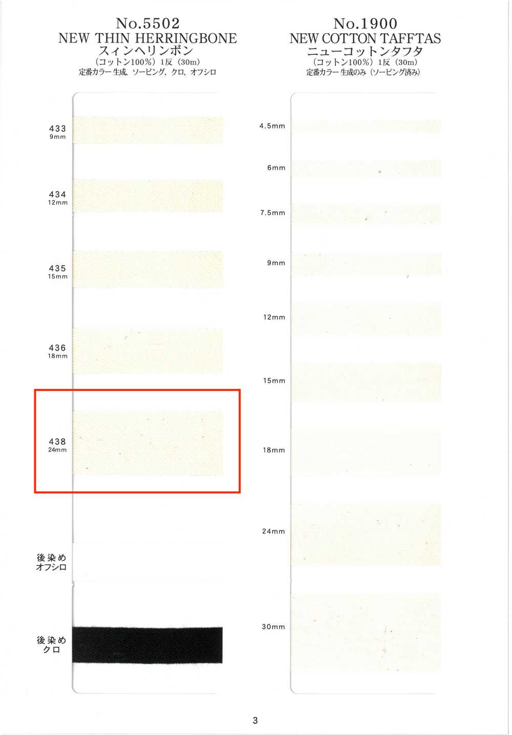 NO5502-438 Spina Di Pesce Sottile[Cavo A Nastro] RIVER
