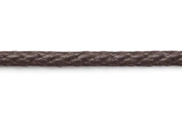 CCR-01BWAX(S) Cordino Di Cotone Cerato 2,5 Mm[Cavo A Nastro] Cordon