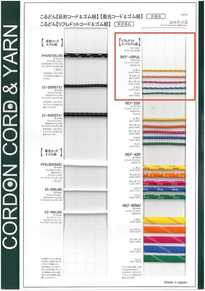 REF15PUL Refre Dot Cord Cordone Rotondo 1,5 Mm[Cavo A Nastro] Cordon