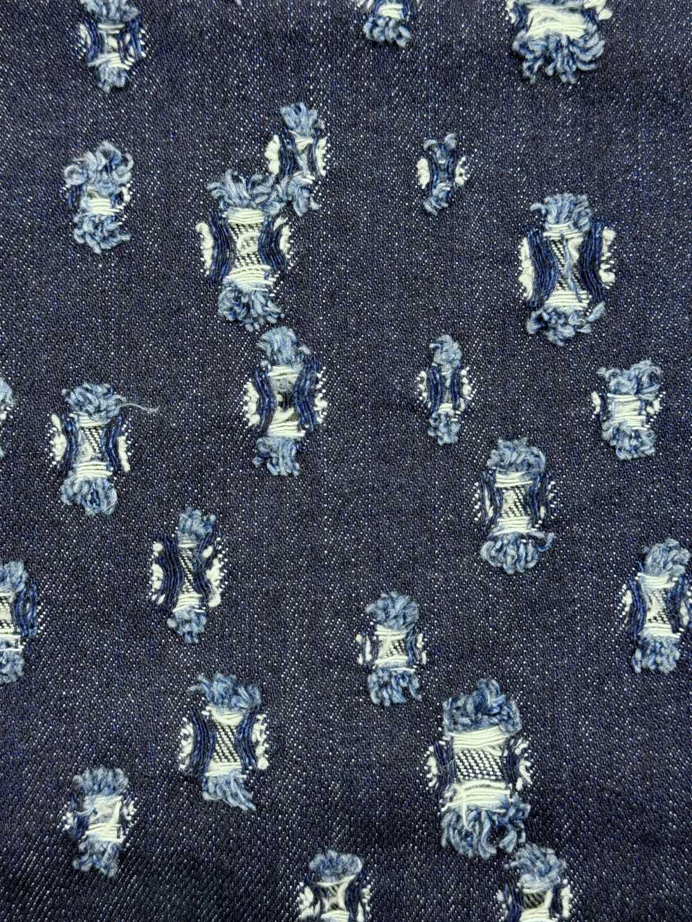 WALA-30ID Jeans Waracut Con Motivo A Quadrati Casuali[Tessile / Tessuto] DUCK TEXTILE