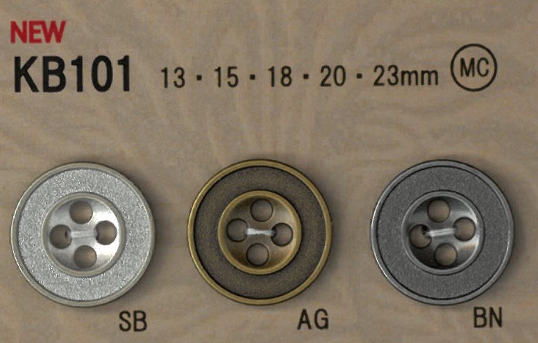 KB101 Bottoni In Metallo In Stile Vintage Con Bordo.[Pulsante] DAIYA BUTTON(DAIYA BUTTON)