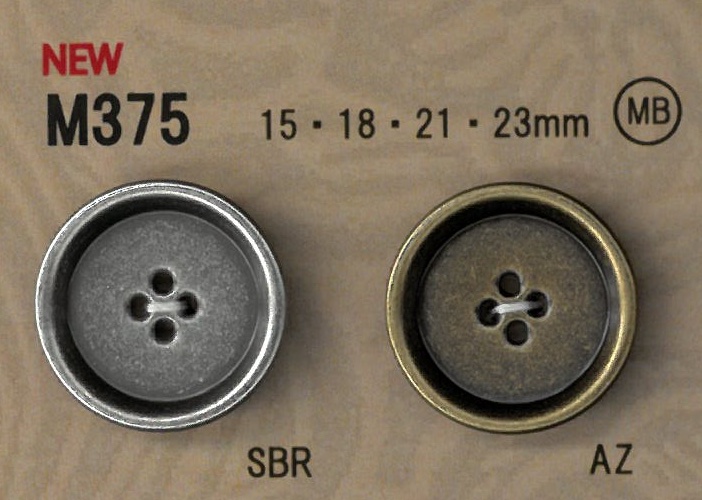 M375 Bottoni In Metallo In Stile Vintage Con Bordo.[Pulsante] DAIYA BUTTON(DAIYA BUTTON)