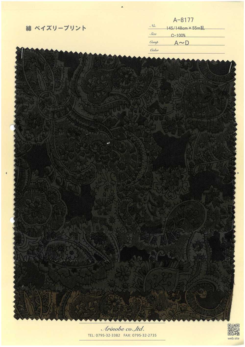 A-8177 Stampa Paisley[Tessile / Tessuto] ARINOBE