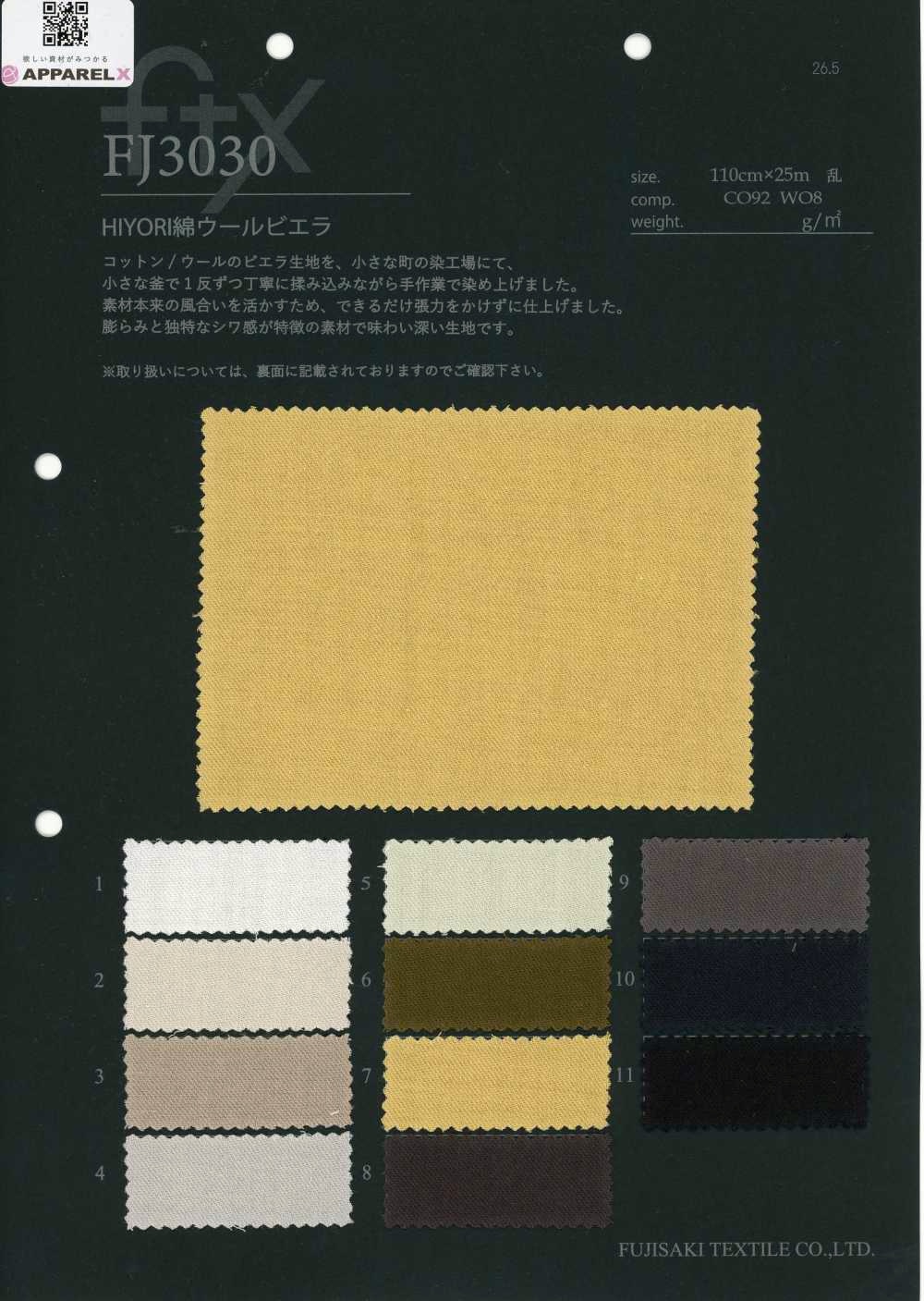 FJ3030 HIYORI Viyella in cotone e lana[Tessili / Tessuti] Fujisaki Textile