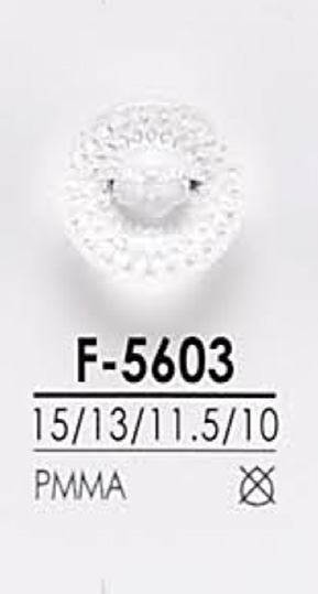 F5603 Bottone Con Taglio A Diamante[Pulsante] IRIS