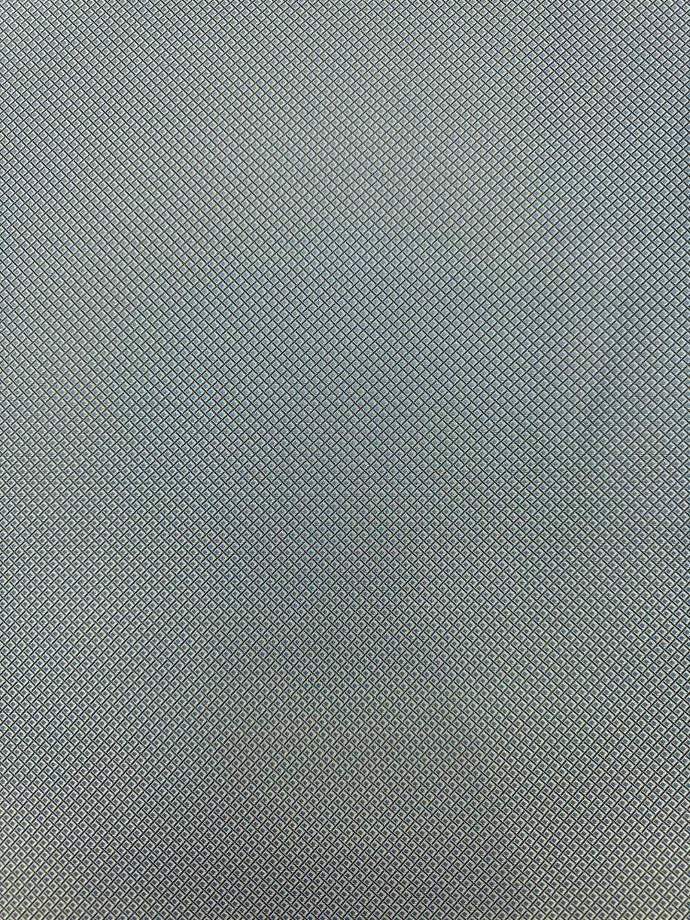 181NV [outlet] Yamanashi Fujiyoshida 100% Seta Motivo A Scacchiera Diagonale Blu Navy[Tessile] Yamamoto(EXCY)