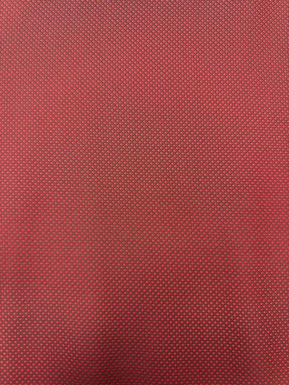 184E [outlet] Yamanashi Fujiyoshida 100% Seta Motivo A Quadri Diagonali Rosso Vino[Tessile] Yamamoto(EXCY)