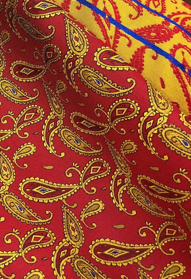 951 Tessuto Jacquard Di Seta Con Motivo Paisley Yamanashi Fujiyoshida[Tessile] Yamamoto(EXCY)