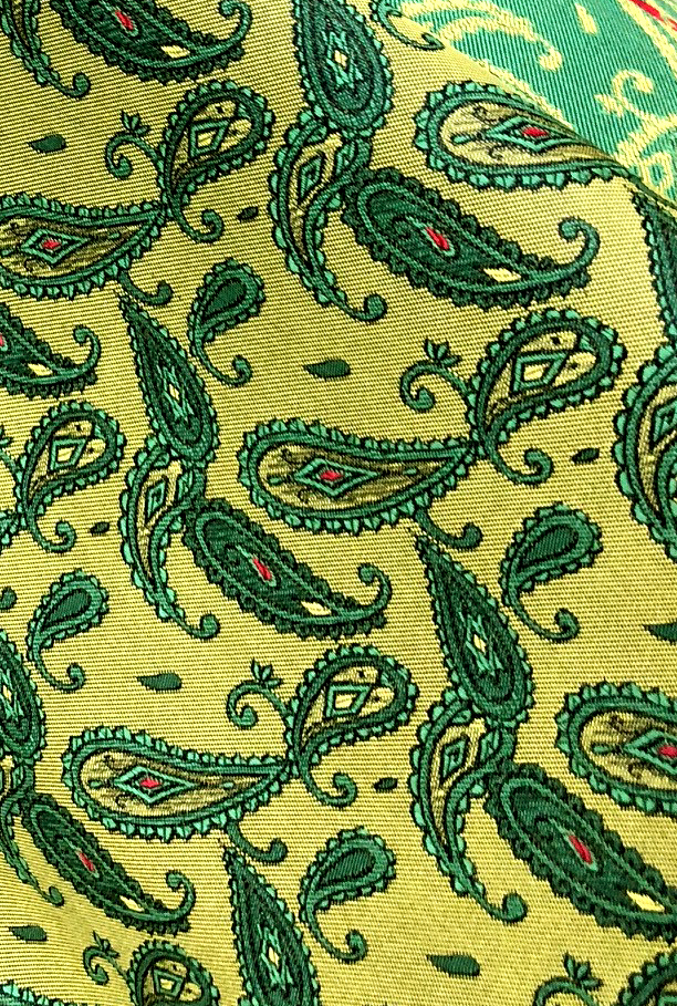 953 Tessuto Jacquard Di Seta Yamanashi Fujiyoshida Con Motivo Paisley [outlet][Tessile] Yamamoto(EXCY)