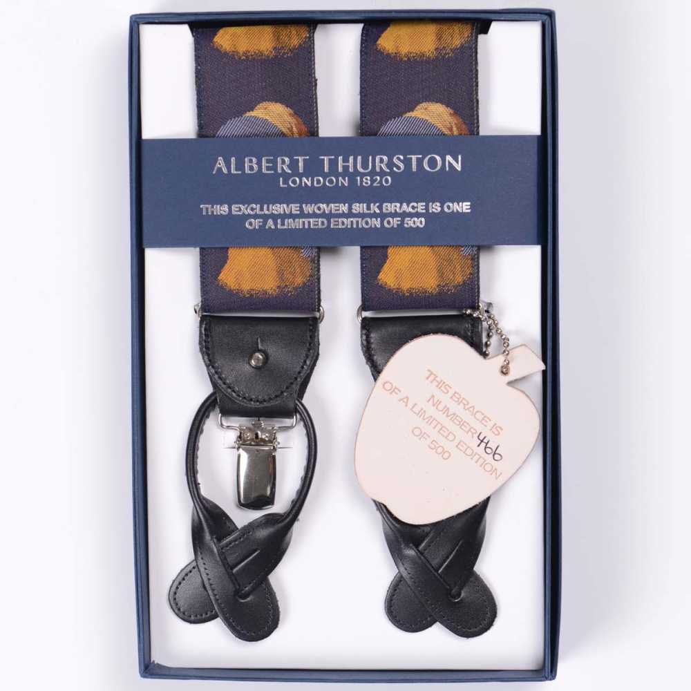 AT-2232 Albert Thurston Bretelle In Edizione Limitata 40 Mm Ragazza Con Orecchino Di Perla[Accessori Formali] ALBERT THURSTON